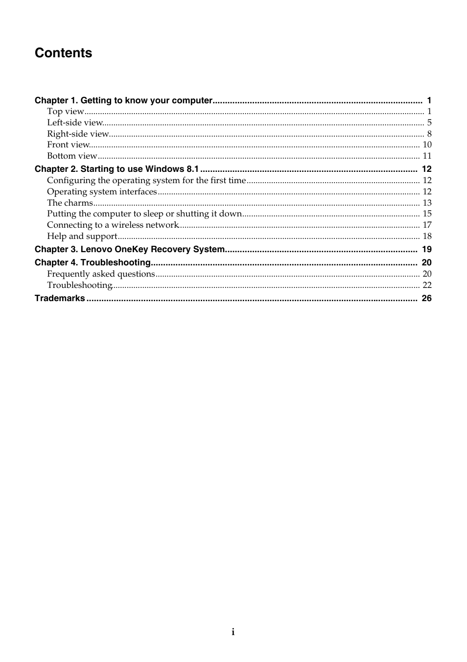 Lenovo Y70-70 Touch Notebook User Manual | Page 3 / 31
