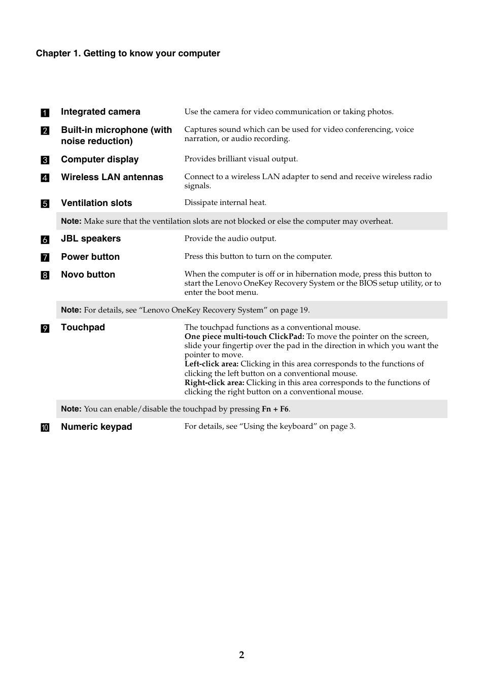 Lenovo Y70-70 Touch Notebook User Manual | Page 6 / 31