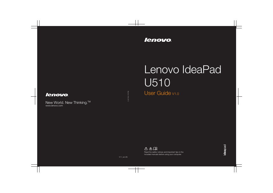 Lenovo IdeaPad U510 Notebook User Manual | 36 pages