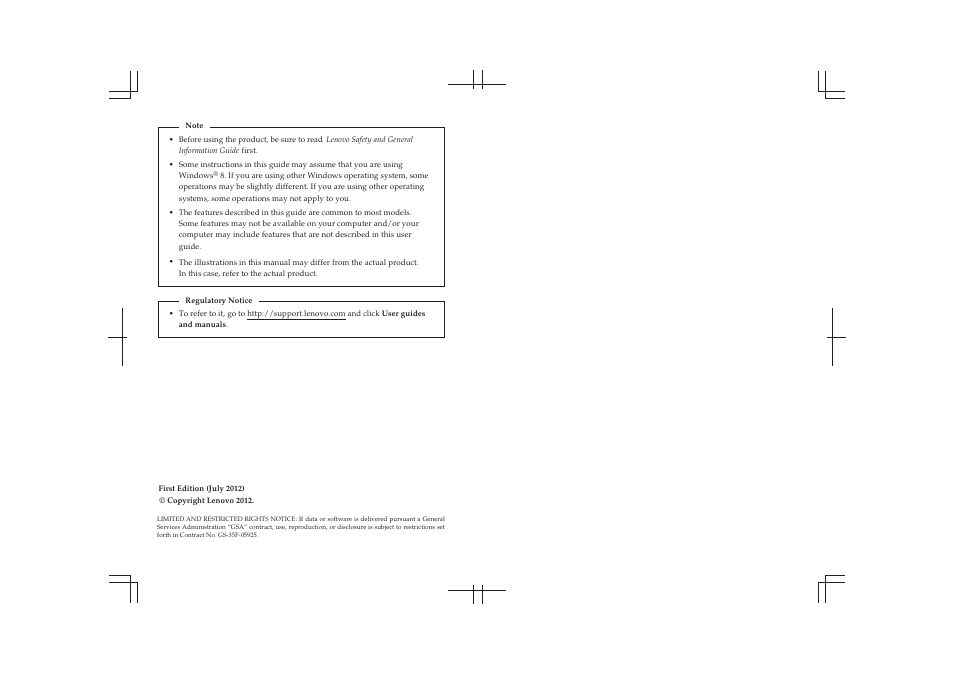 Lenovo IdeaPad U510 Notebook User Manual | Page 2 / 36