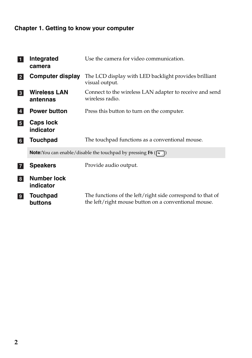 Lenovo IdeaPad U510 Notebook User Manual | Page 6 / 36