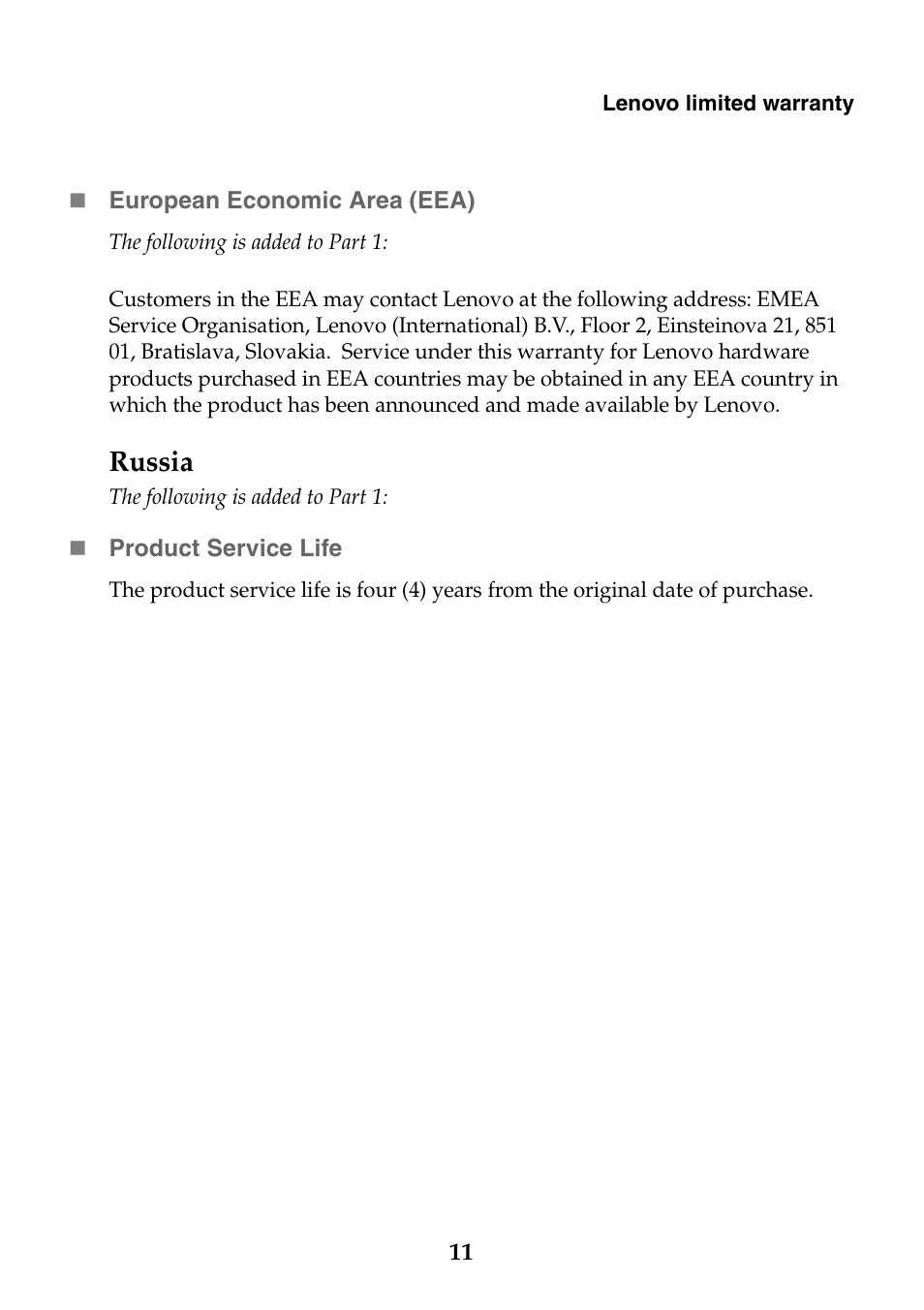 Russia | Lenovo E10-30 User Manual | Page 11 / 24
