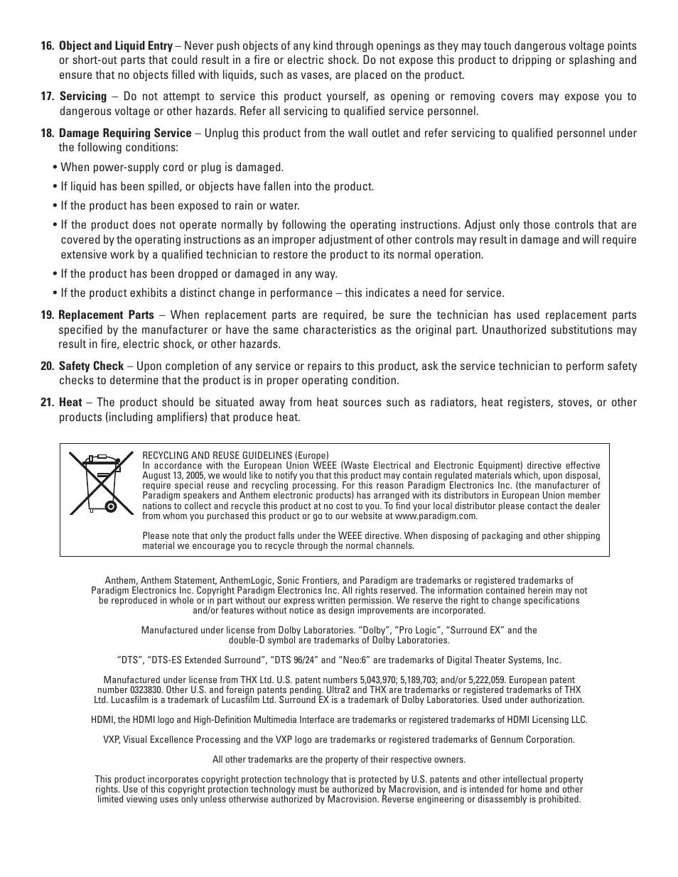 Anthem Audio AVM 50 User Manual | Page 4 / 96