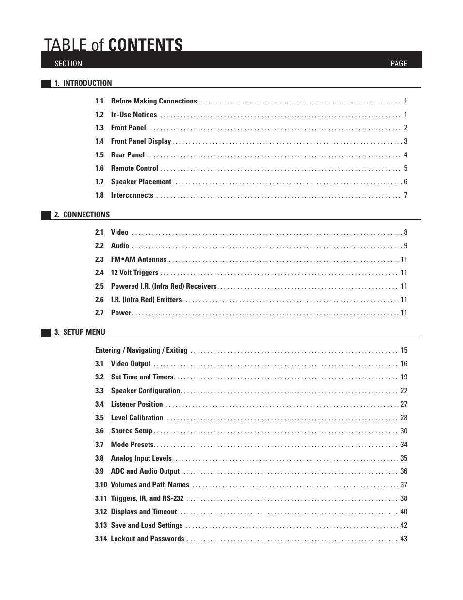 Anthem Audio AVM 50 User Manual | Page 5 / 96