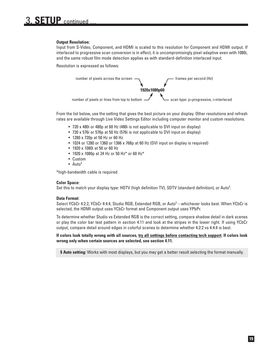 Setup, Continued | Anthem Audio ANTHEM D2V User Manual | Page 27 / 102