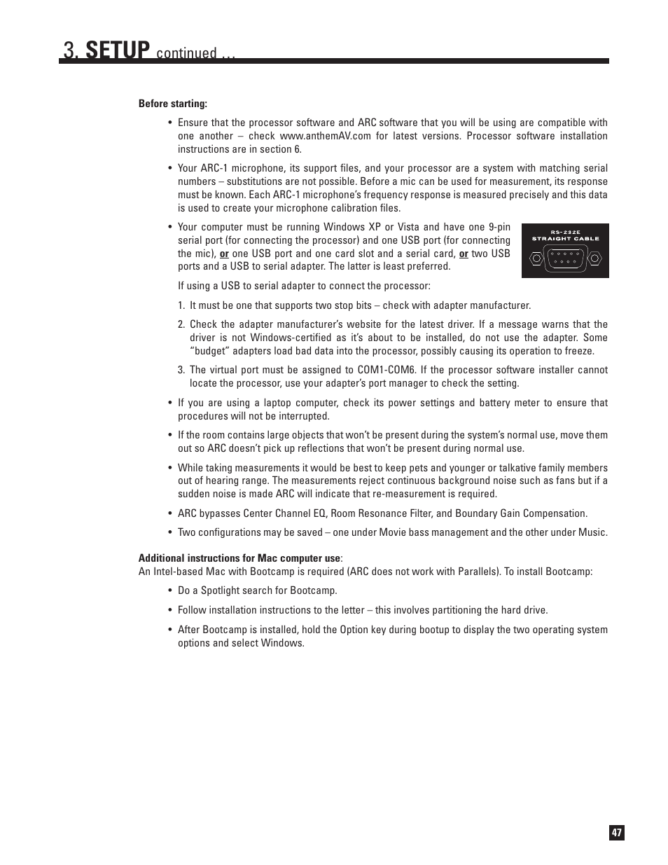 Setup, Continued | Anthem Audio ANTHEM D2V User Manual | Page 55 / 102
