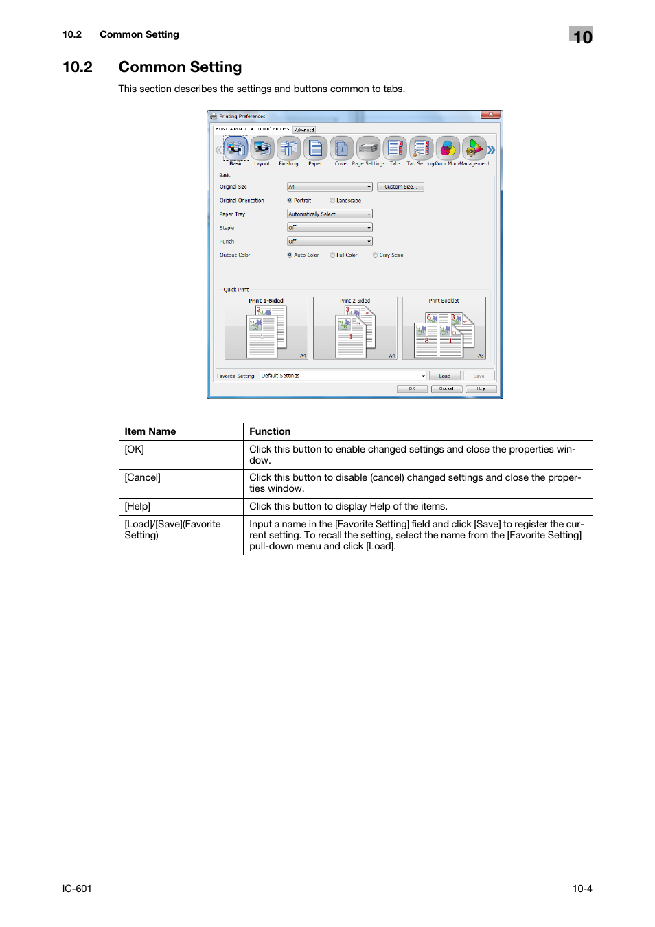 2 common setting, Common setting -4 | Konica Minolta bizhub PRESS C8000e User Manual | Page 111 / 255