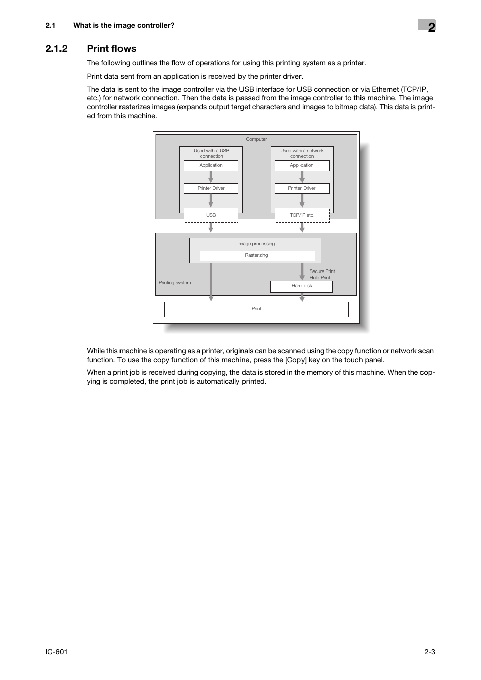 2 print flows, Print flows -3 | Konica Minolta bizhub PRESS C8000e User Manual | Page 17 / 255