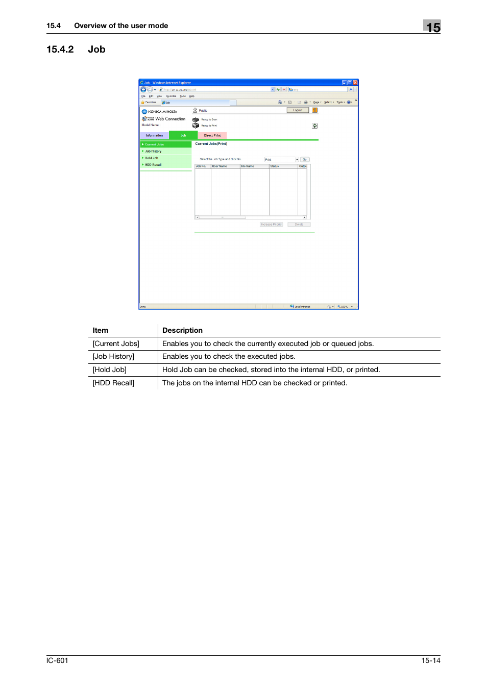 2 job, Job -14 | Konica Minolta bizhub PRESS C8000e User Manual | Page 220 / 255