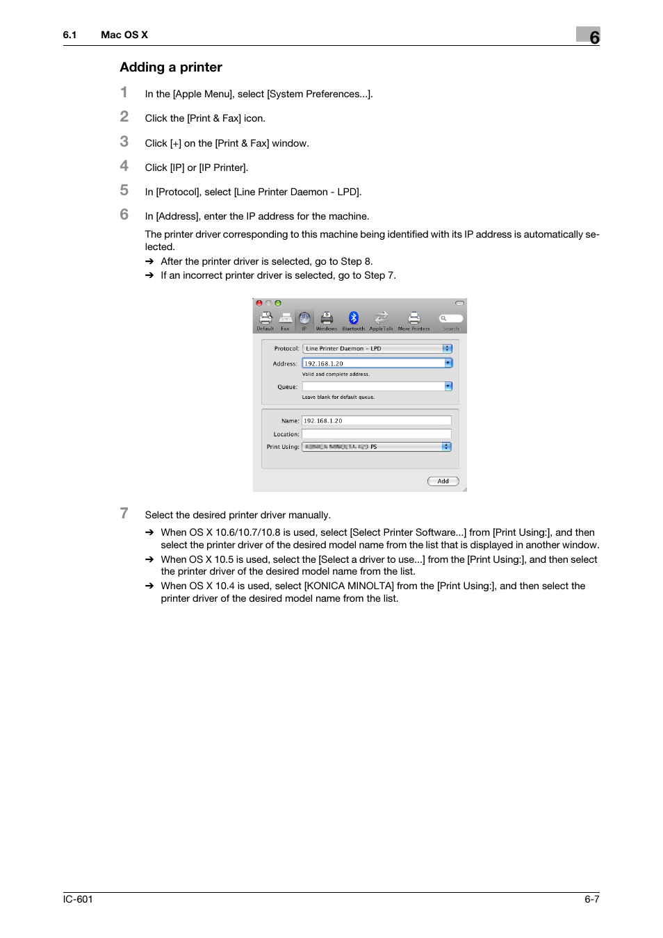 Adding a printer | Konica Minolta bizhub PRESS C8000e User Manual | Page 79 / 255