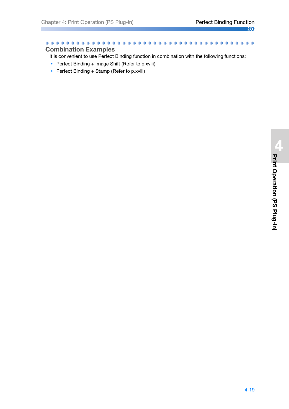 Combination examples, Combination examples -19 | Konica Minolta bizhub PRESS C8000e User Manual | Page 113 / 204