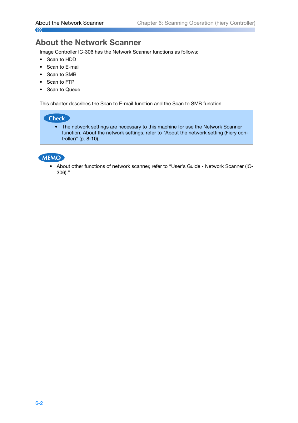 About the network scanner, About the network scanner -2 | Konica Minolta bizhub PRESS C8000e User Manual | Page 136 / 204