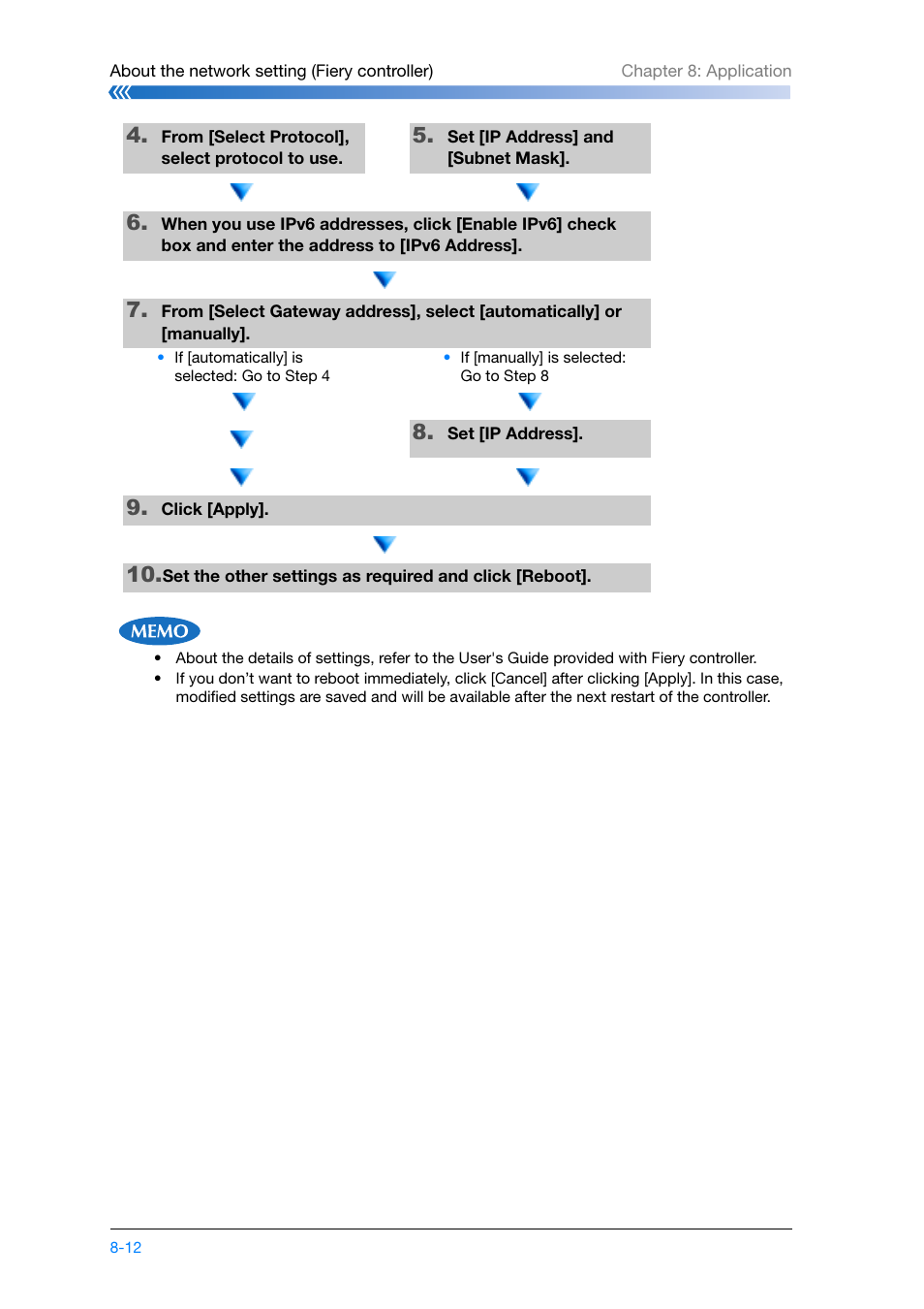 Selected: go to step 4, Go to step 5 | Konica Minolta bizhub PRESS C8000e User Manual | Page 162 / 204