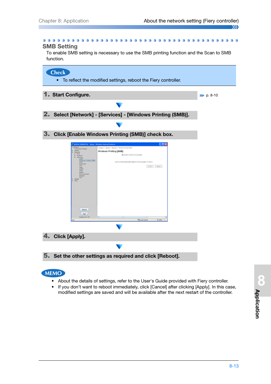 Smb setting, Smb setting -13 | Konica Minolta bizhub PRESS C8000e User Manual | Page 163 / 204