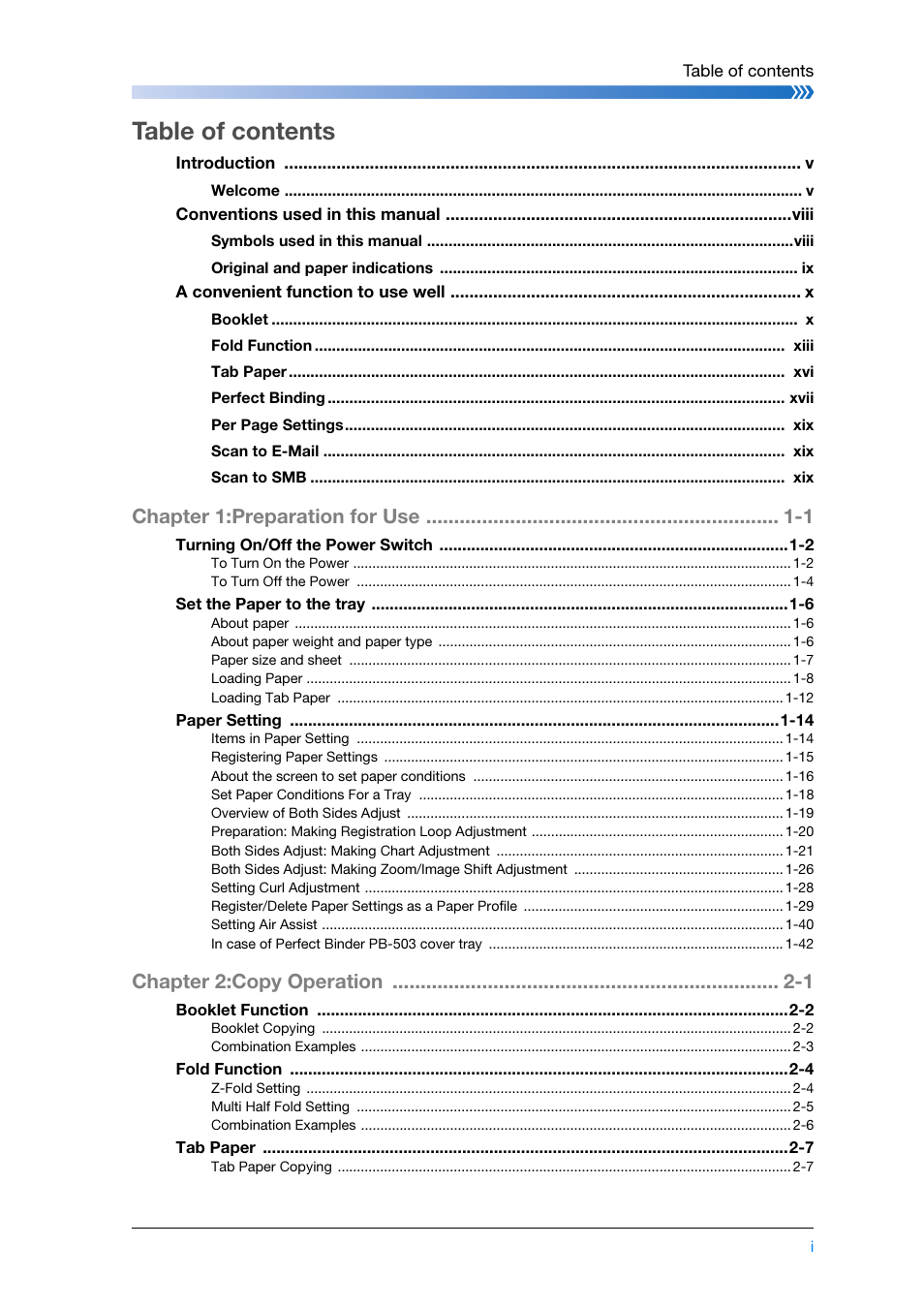 Konica Minolta bizhub PRESS C8000e User Manual | Page 3 / 204