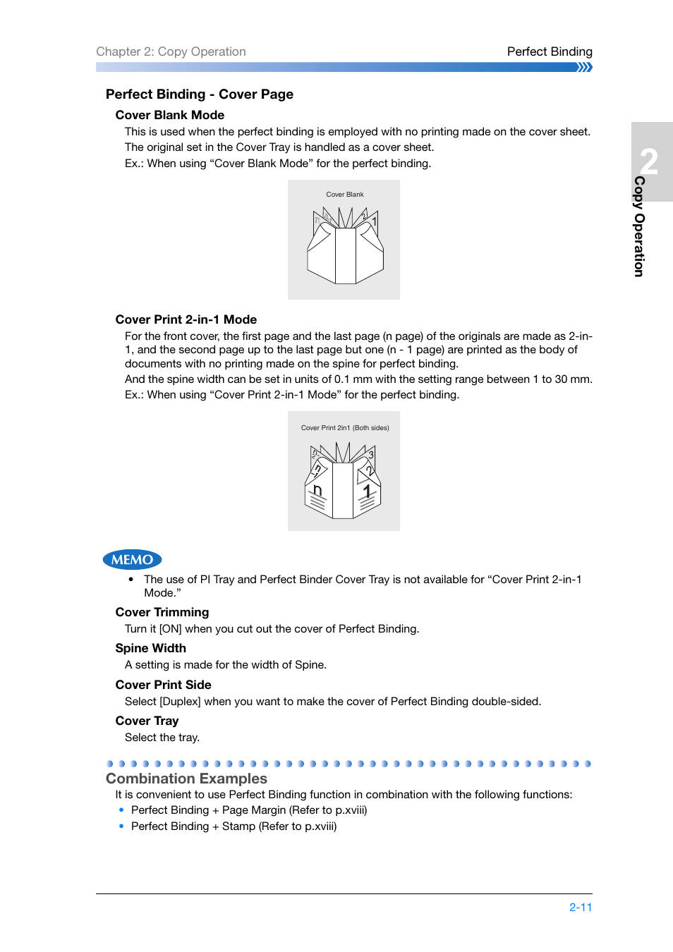 Combination examples, Combination examples -11 | Konica Minolta bizhub PRESS C8000e User Manual | Page 77 / 204