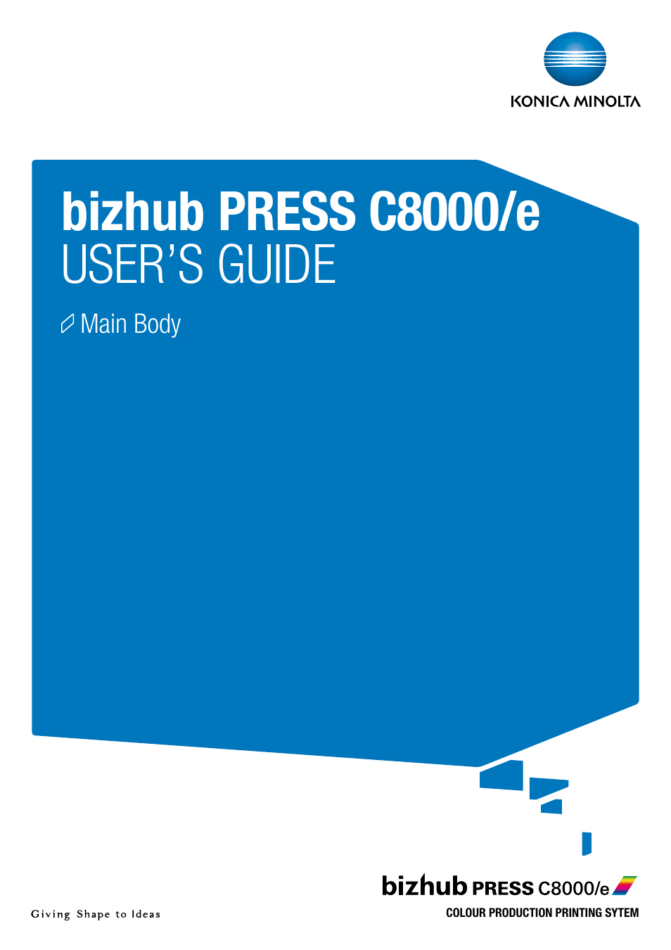 Konica Minolta bizhub PRESS C8000e User Manual | 706 pages