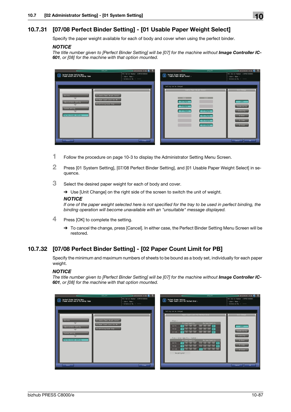Konica Minolta bizhub PRESS C8000e User Manual | Page 501 / 706
