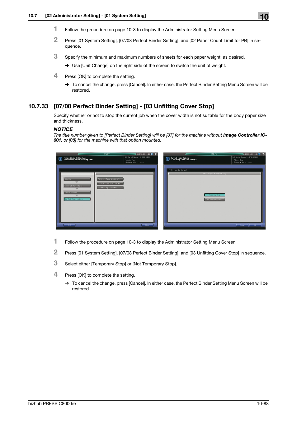 Konica Minolta bizhub PRESS C8000e User Manual | Page 502 / 706