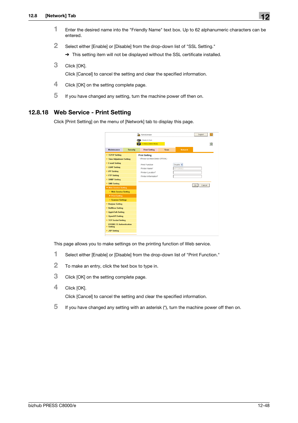 18 web service - print setting, Web service - print setting -48 | Konica Minolta bizhub PRESS C8000e User Manual | Page 622 / 706