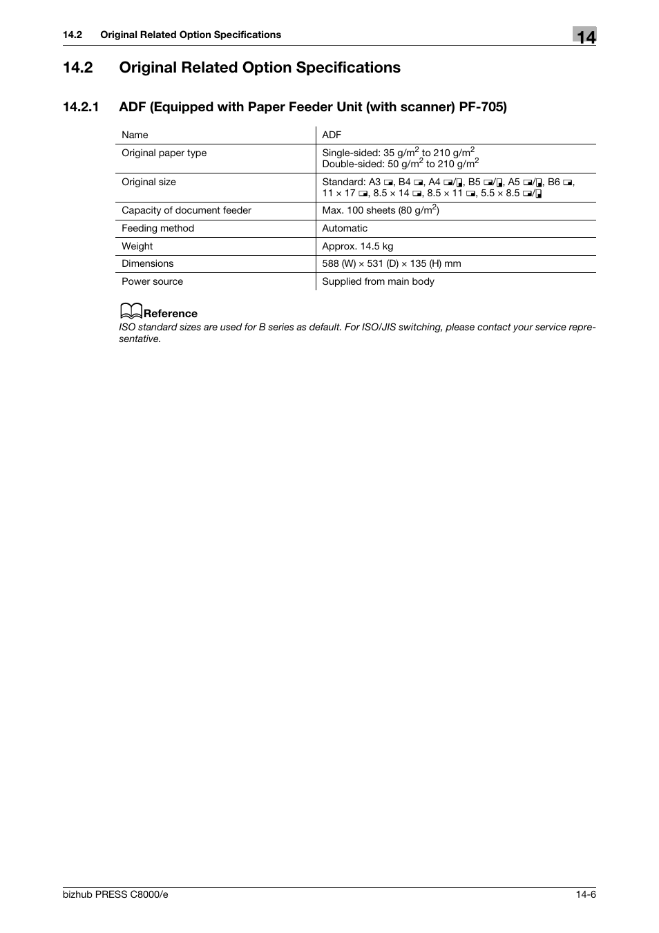 2 original related option specifications, Original related option specifications -6 | Konica Minolta bizhub PRESS C8000e User Manual | Page 672 / 706