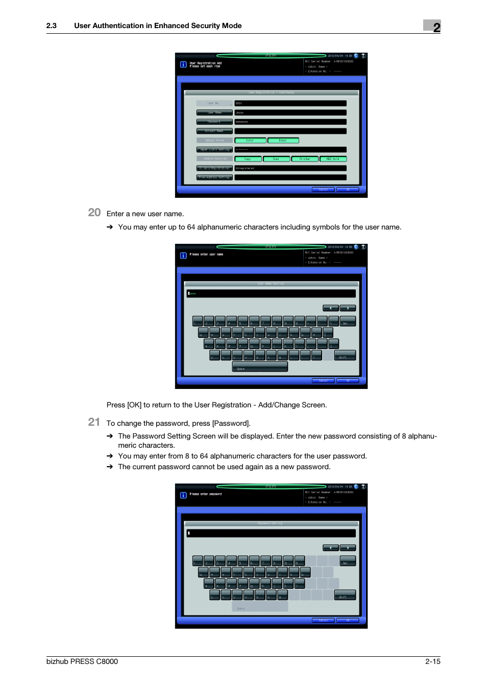 Konica Minolta bizhub PRESS C8000e User Manual | Page 22 / 48