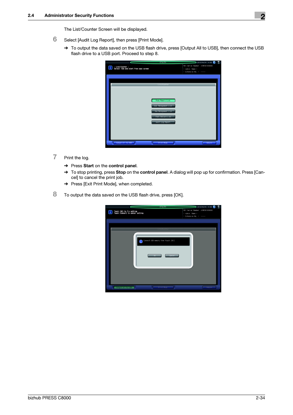 Konica Minolta bizhub PRESS C8000e User Manual | Page 41 / 48