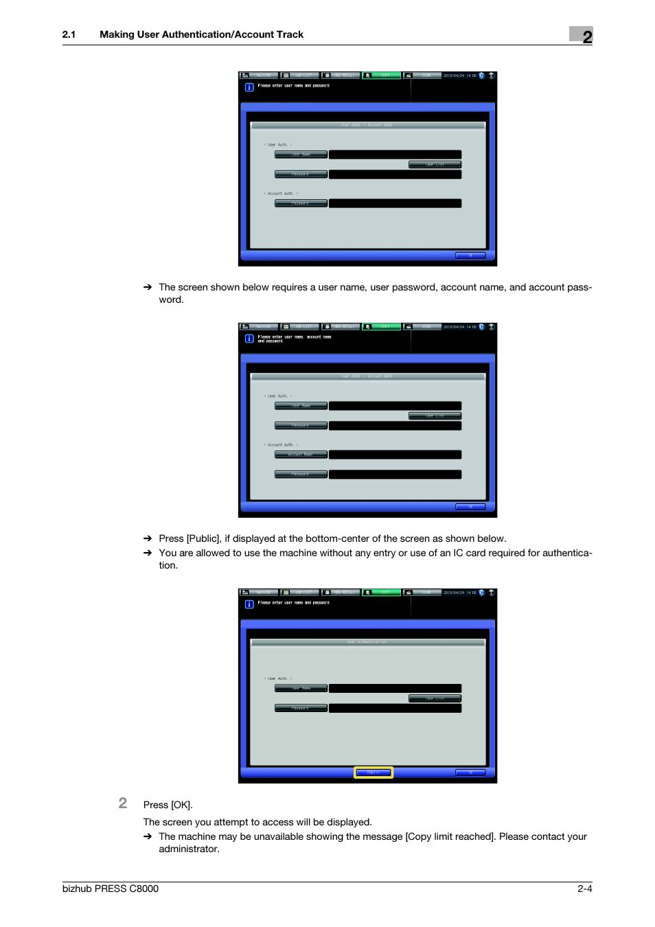 Konica Minolta bizhub PRESS C8000e User Manual | Page 16 / 418