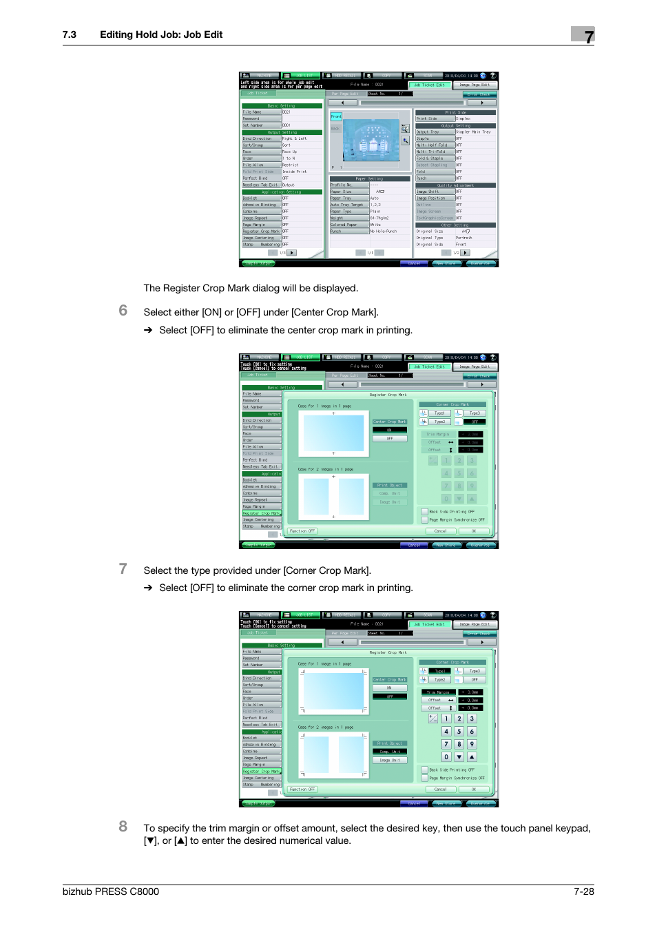 Konica Minolta bizhub PRESS C8000e User Manual | Page 260 / 418