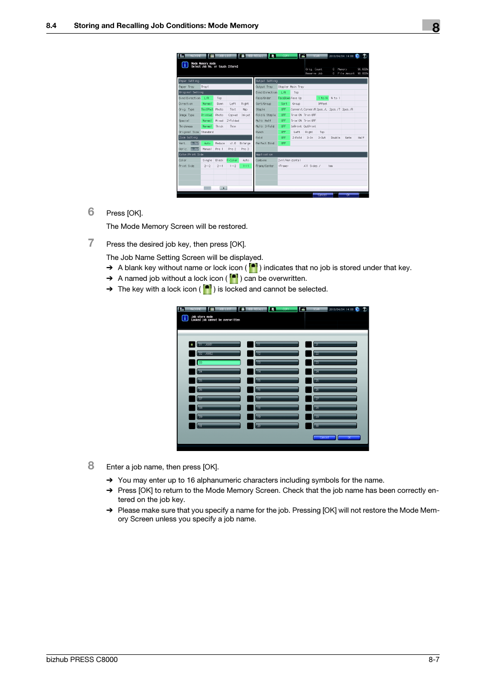 Konica Minolta bizhub PRESS C8000e User Manual | Page 288 / 418