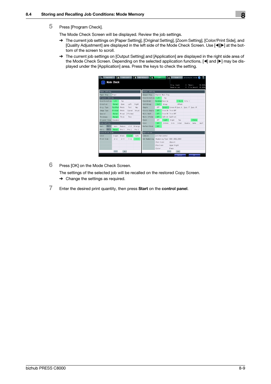 Konica Minolta bizhub PRESS C8000e User Manual | Page 290 / 418