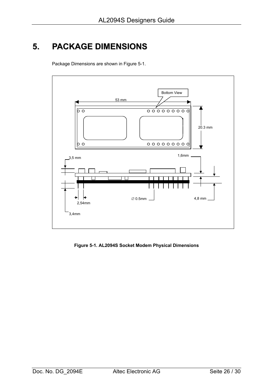 Altec Analog Socket Modem AL2094S User Manual | Page 26 / 30