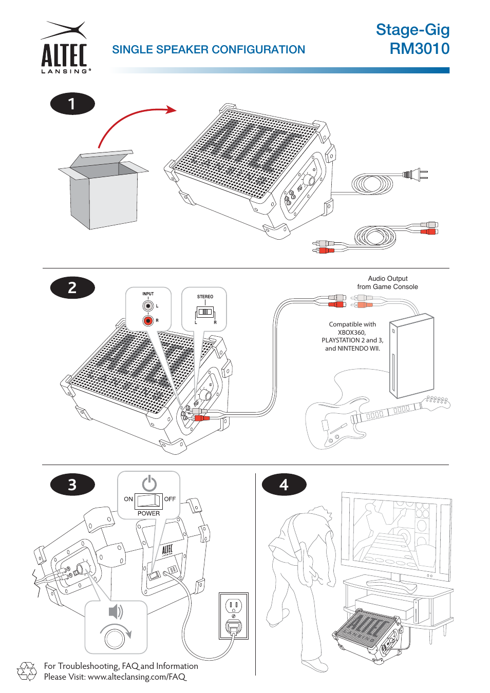 Altec RM3010 User Manual | 2 pages
