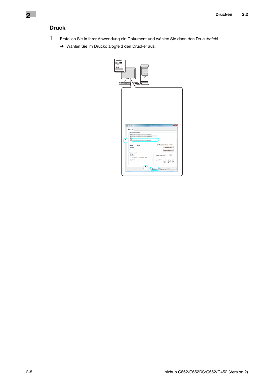 Druck, Druck -8 | Konica Minolta BIZHUB C652DS User Manual | Page 112 / 338