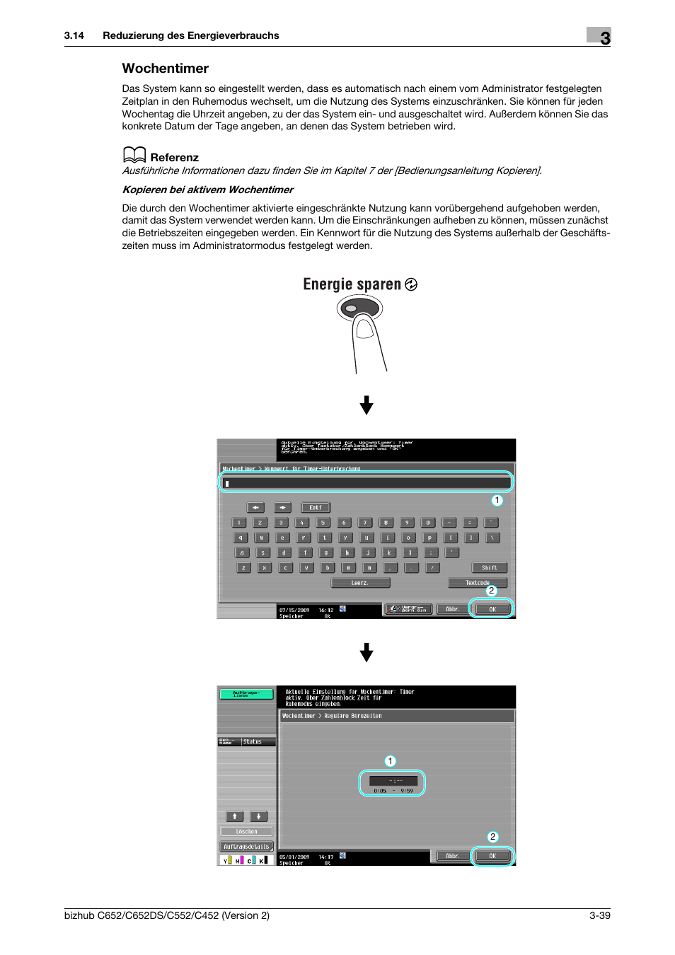 Wochentimer, Wochentimer -39 | Konica Minolta BIZHUB C652DS User Manual | Page 193 / 338