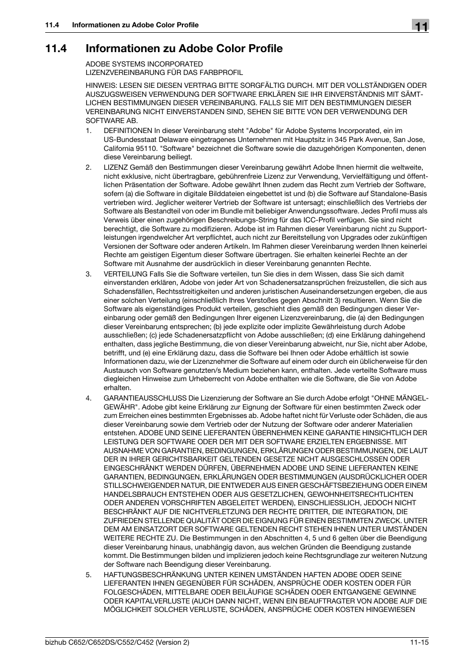 4 informationen zu adobe color profile, Informationen zu adobe color profile -15 | Konica Minolta BIZHUB C652DS User Manual | Page 329 / 338