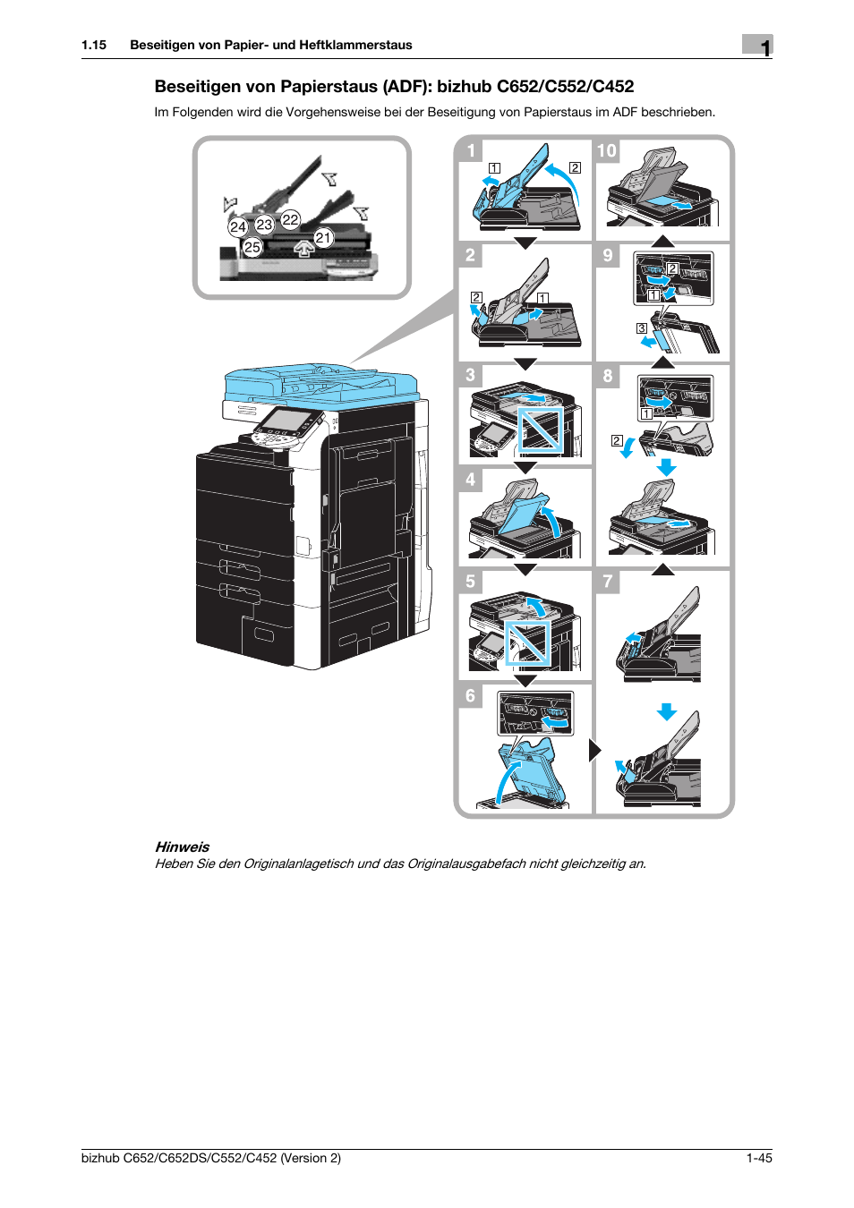 Seite 1-45 | Konica Minolta BIZHUB C652DS User Manual | Page 69 / 338