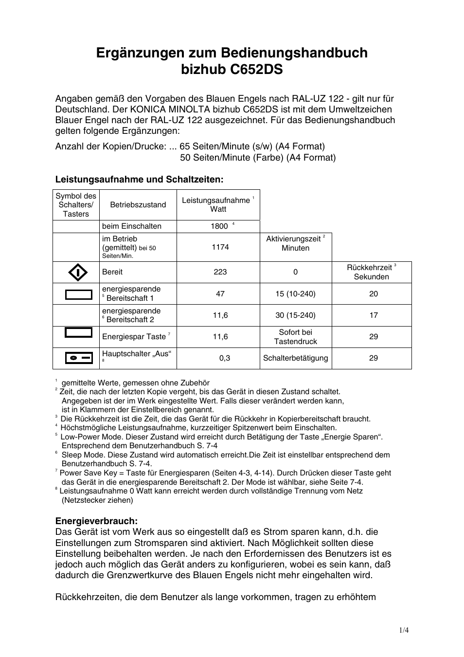 Ergänzungen zum bedienungshandbuch bizhub c652ds | Konica Minolta BIZHUB C652DS User Manual | Page 7 / 338