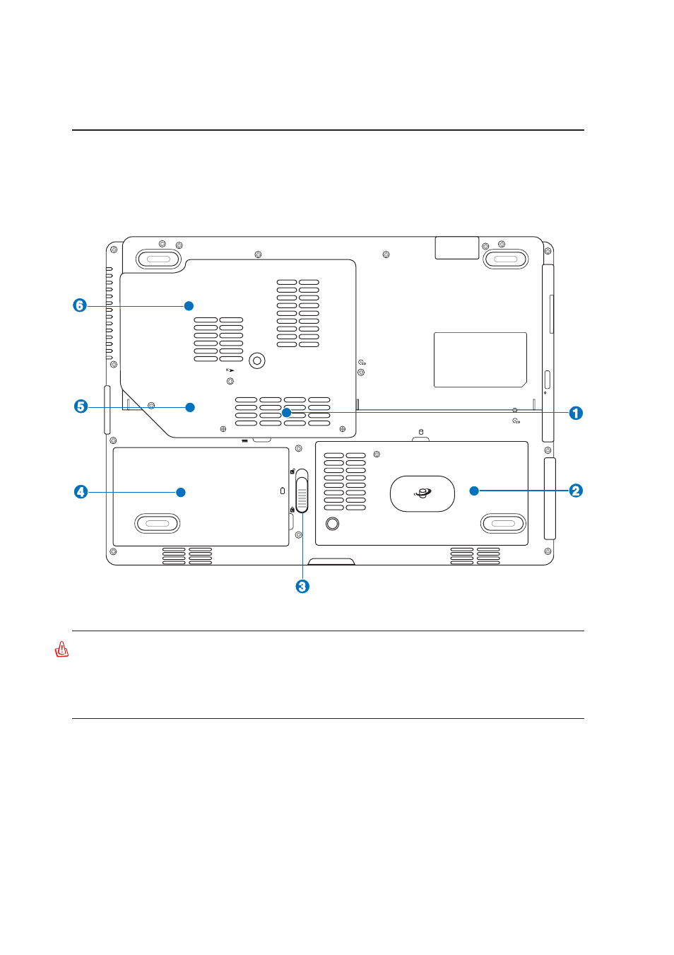 Bottom side | Asus E2521 User Manual | Page 14 / 71