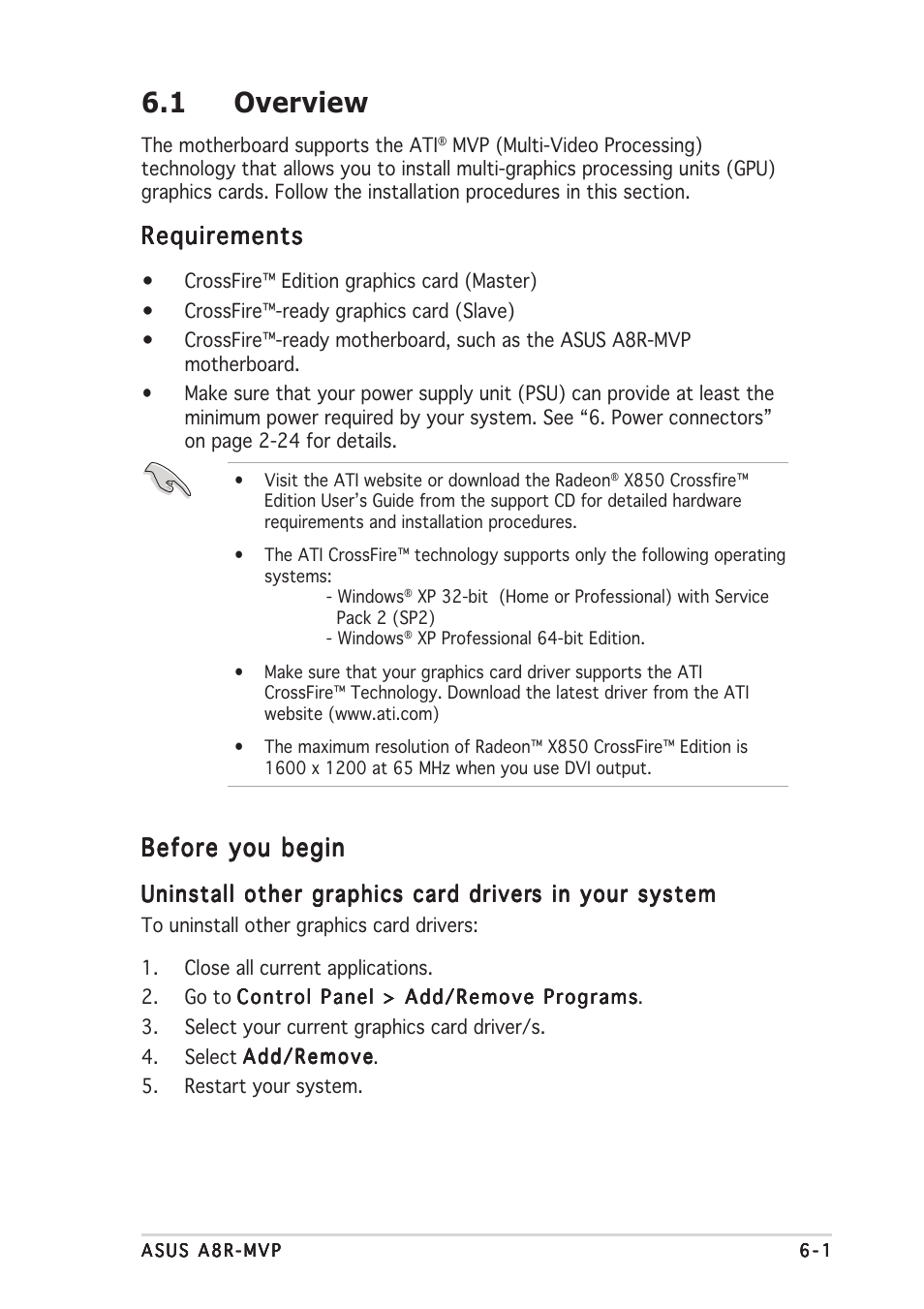 1 overview, Requirements, Before you begin | Asus A8R-MVP User Manual | Page 139 / 150