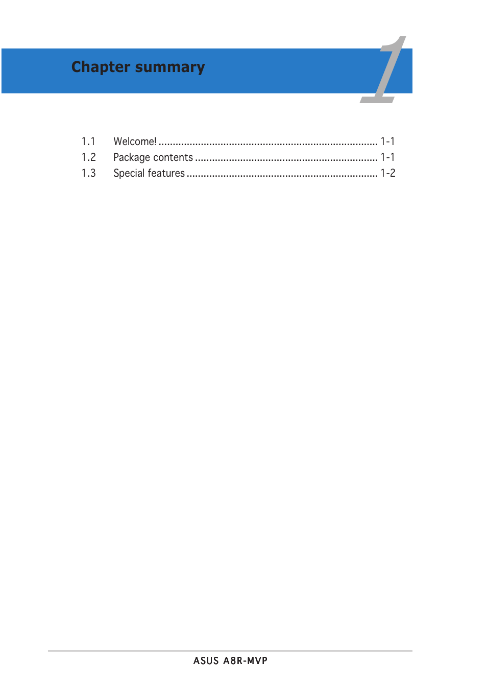 Asus A8R-MVP User Manual | Page 14 / 150