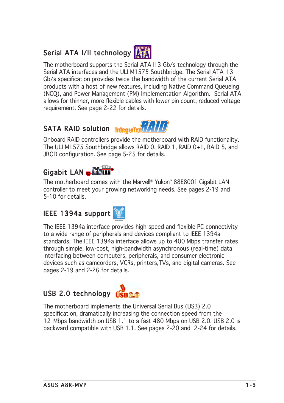 Asus A8R-MVP User Manual | Page 17 / 150