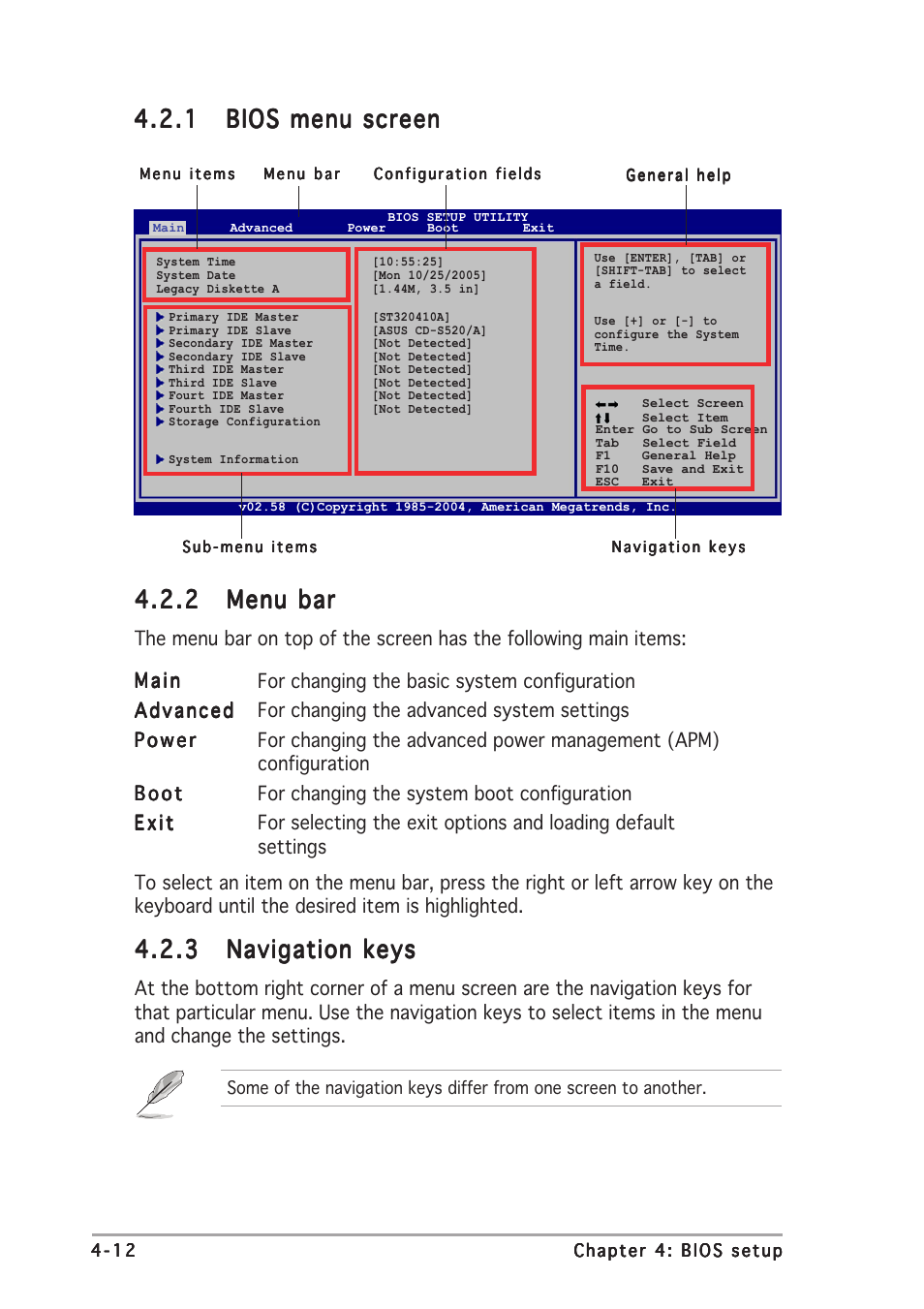 2 menu bar menu bar menu bar menu bar menu bar | Asus A8R-MVP User Manual | Page 68 / 150