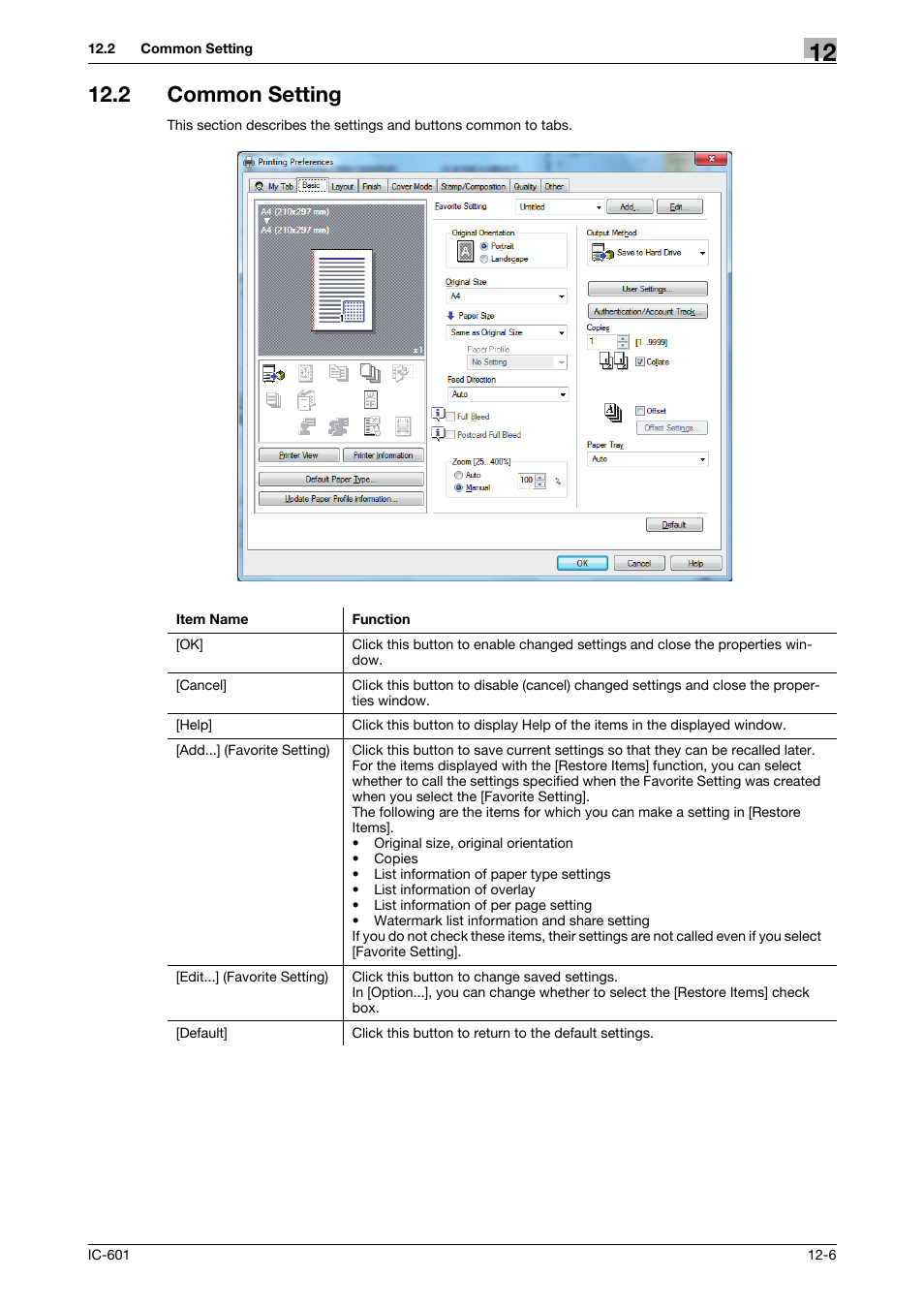 2 common setting, Common setting -6 | Konica Minolta bizhub PRESS C70hc User Manual | Page 144 / 249