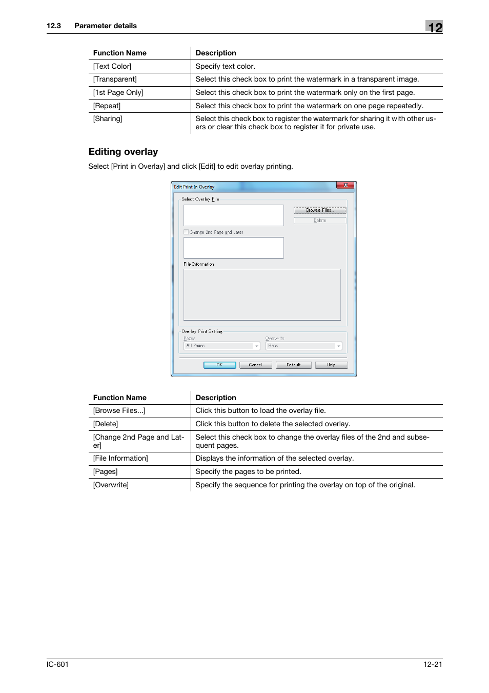 Editing overlay | Konica Minolta bizhub PRESS C70hc User Manual | Page 159 / 249