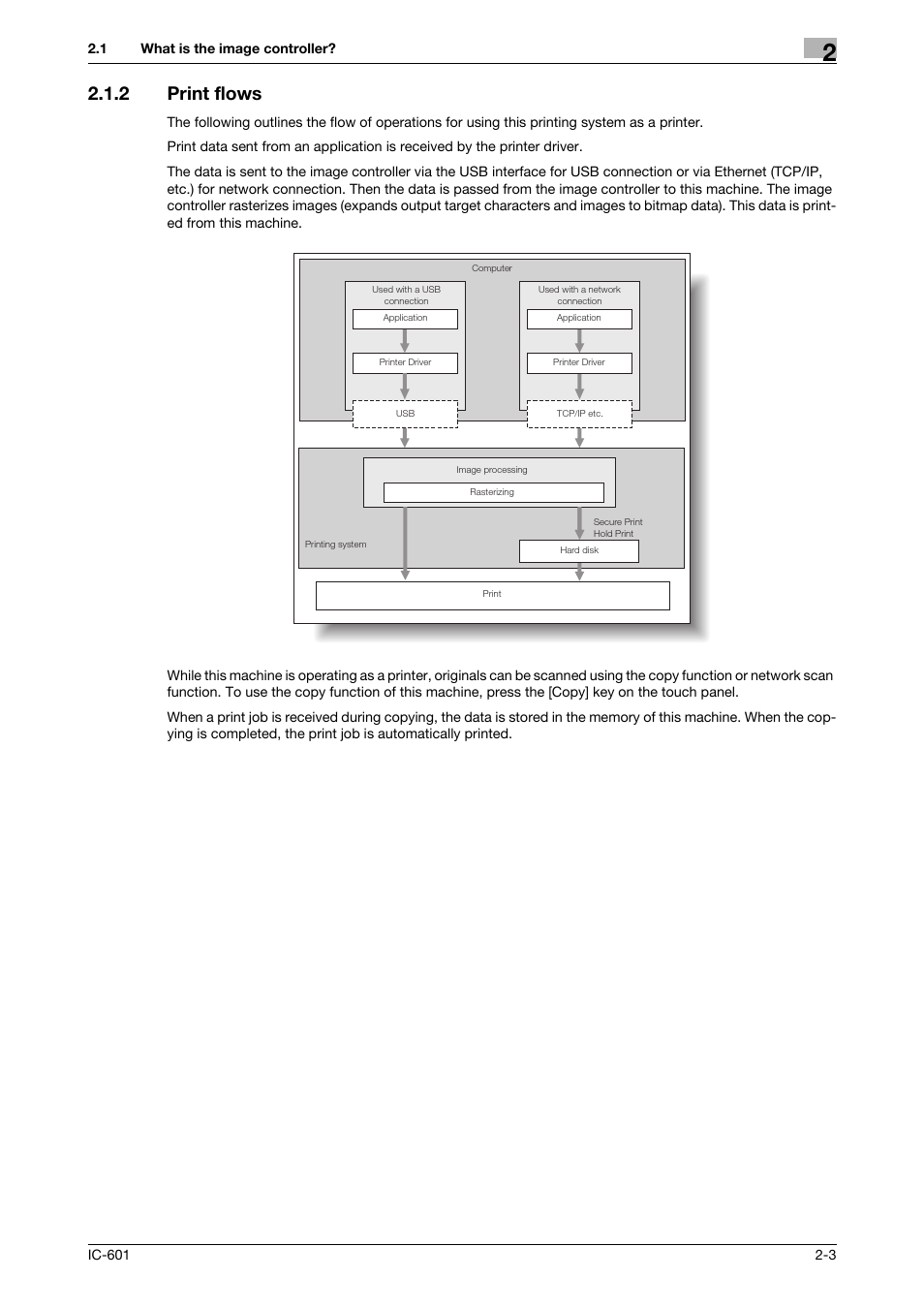 2 print flows, Print flows -3 | Konica Minolta bizhub PRESS C70hc User Manual | Page 17 / 249