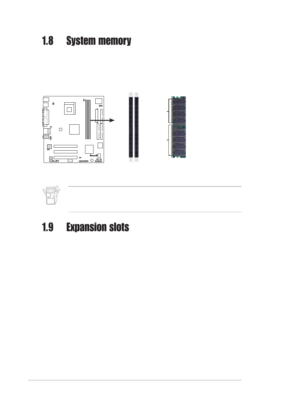 9 expansion slots | Asus P4BGL-MX User Manual | Page 18 / 67