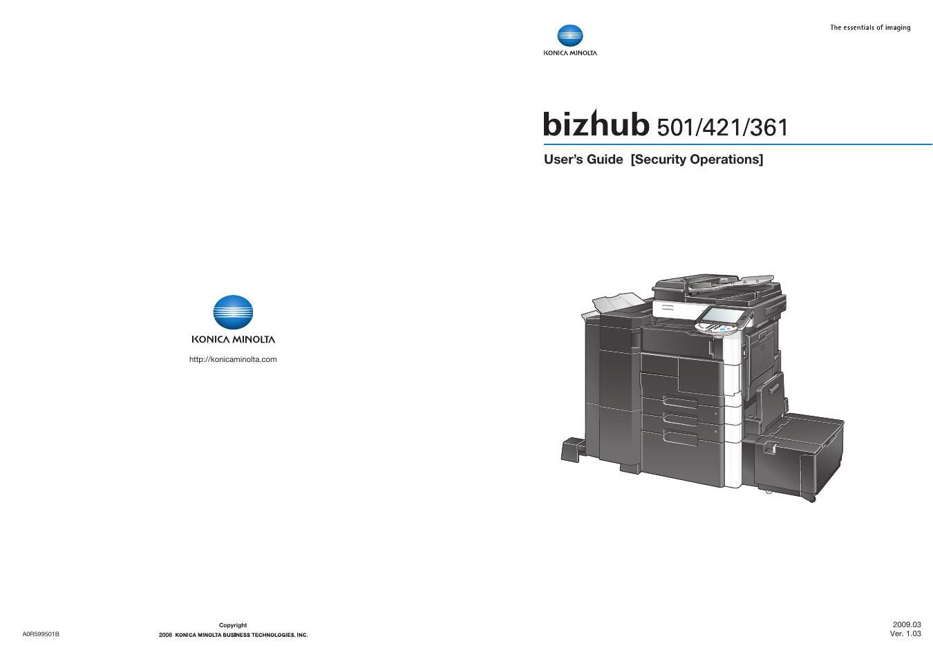 Konica Minolta bizhub 361 User Manual | 217 pages