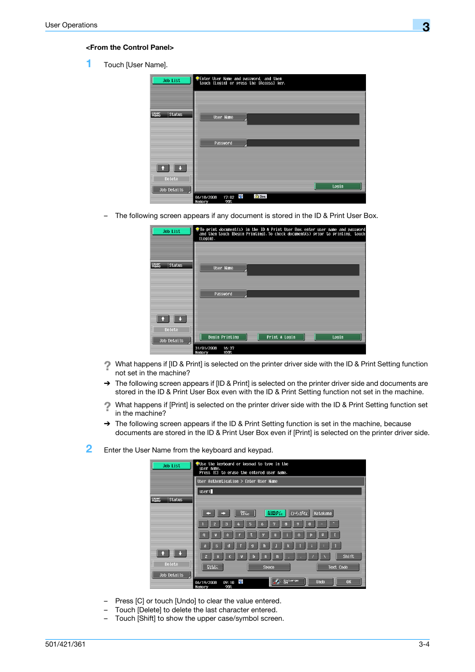 From the control panel, From the control panel> -4 | Konica Minolta bizhub 361 User Manual | Page 137 / 217