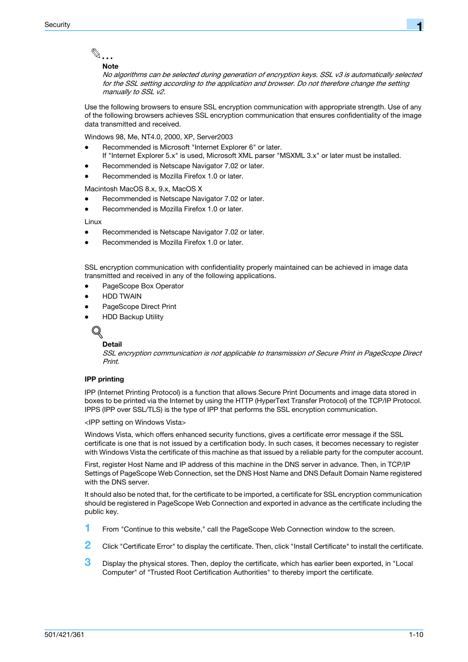 Ipp printing, Ipp printing -10 | Konica Minolta bizhub 361 User Manual | Page 16 / 217